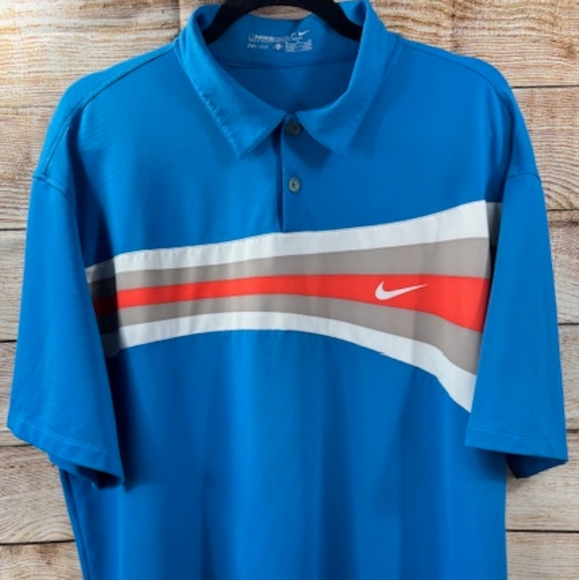 Nike Other - Nike Men's Blue Golf Polo Shirt Size XL
